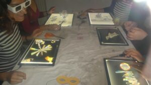 Atelier lumière et art polarisant